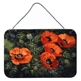 Wall or Door Hanging Prints (Color: Poppies by Daphne Baxter, size: 8 x 12)