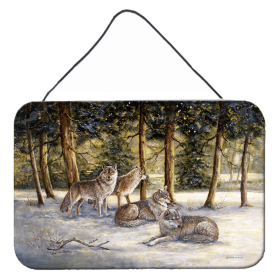 Wall or Door Hanging Prints (Color: Wolves by Daphne Baxter, size: 8 x 12)