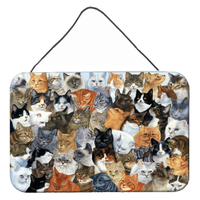 Wall or Door Hanging Prints (Color: Cats Galore, size: 8 x 12)