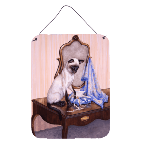 Wall or Door Hanging Prints (Color: On The Dresser Siamese cat, size: 12 x 16)