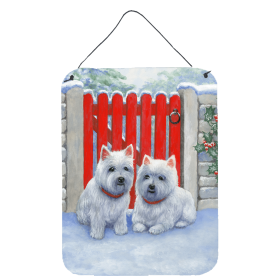 Wall or Door Hanging Prints (Color: Red Gate Westies, size: 12 x 16)