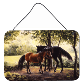 Wall or Door Hanging Prints (Color: Horses by Daphne Baxter, size: 8 x 12)