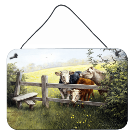 Wall or Door Hanging Prints (Color: Cows in a Buttercup Meadow, size: 8 x 12)