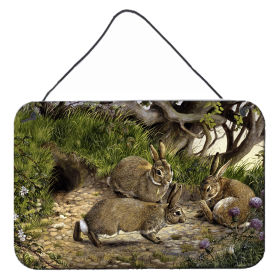 Wall or Door Hanging Prints (Color: Rabbits and the Rabbit Hole, size: 8 x 12)