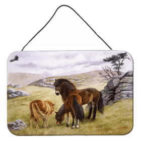 Wall or Door Hanging Prints (Color: Horses in the Meadow, size: 8 x 12)