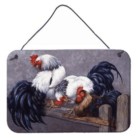 Wall or Door Hanging Prints (Color: Roosters Roosting, size: 8 x 12)
