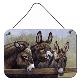 Wall or Door Hanging Prints (Color: Donkeys by Daphne Baxter, size: 8 x 12)