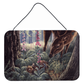 Wall or Door Hanging Prints (Color: Doe and Fawn Deer, size: 8 x 12)