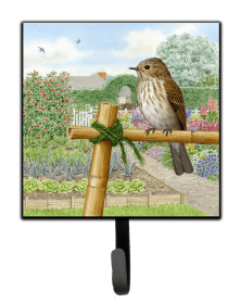 Sarah Adams - Art/Design Leash or Key Holder (Color: Spotted Flycatcher by Sarah Adams, size: 4.25 x 7)
