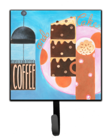 Food/Drink Design Leash or Key Holder (Color: Kitchen Collection Coffee and Cake, size: 4.25 x 7)