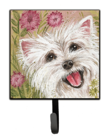 Animal Leash or Key Holder (Color: Westie by Judith Yates, size: 4.25 x 7)