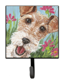 Animal Leash or Key Holder (Color: Fox Terrier by Judith Yates, size: 4.25 x 7)