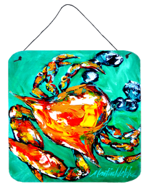 Crab Wall or Door Hanging Prints (Color: Crab, size: 6 x 6)