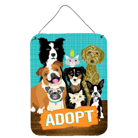 Adopt Pets Adoption Wall or Door Hanging Prints (size: 12 x 16)