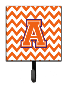 Letter Chevron Orange and Regalia Leash or Key Holder (size: 4.25 x 7)