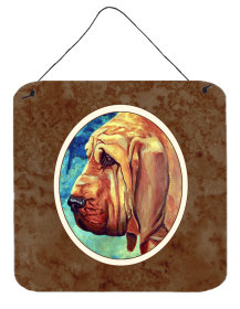 Bloodhound Wall or Door Hanging Prints (Color: 7013DS66, size: 6 x 6)