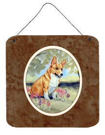 Corgi Wall or Door Hanging Prints (Color: 7054DS66, size: 6 x 6)