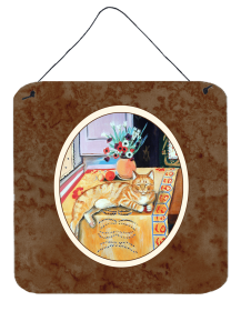 Cat Wall or Door Hanging Prints (Color: 7079DS66, size: 6 x 6)