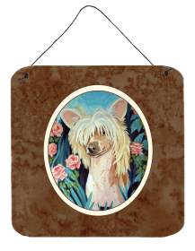 Chinese Crested Wall or Door Hanging Prints (Color: 7087DS66, size: 6 x 6)