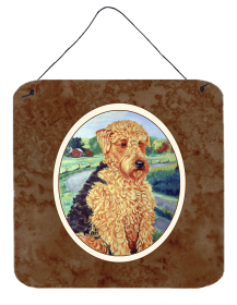 Airedale Terrier Wall or Door Hanging Prints (Color: 7096DS66, size: 6 x 6)