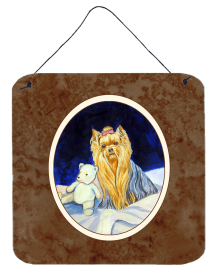 Yorkie Wall or Door Hanging Prints (Color: 7221DS66, size: 6 x 6)