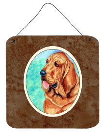 Bloodhound Wall or Door Hanging Prints (Color: 7224DS66, size: 6 x 6)
