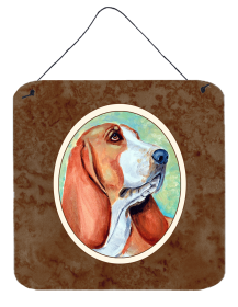Basset Hound Wall or Door Hanging Prints (Color: 7227DS66, size: 6 x 6)