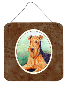 Airedale Terrier Wall or Door Hanging Prints (Color: 7239DS66, size: 6 x 6)