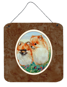 Pomeranian Wall or Door Hanging Prints (Color: 7262DS66, size: 6 x 6)
