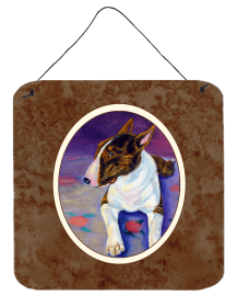 Bull Terrier Wall or Door Hanging Prints (Color: 7287DS66, size: 6 x 6)