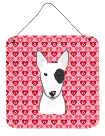 Bull Terrier Wall or Door Hanging Prints (Color: BB5279DS66, size: 6 x 6)