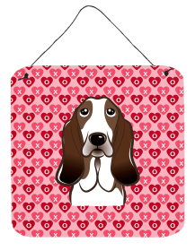 Basset Hound Wall or Door Hanging Prints (Color: BB5313DS66, size: 6 x 6)