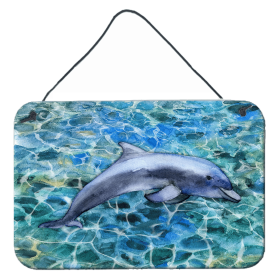 Dolphin Wall or Door Hanging Prints (Color: BB5339DS812, size: 8 x 12)