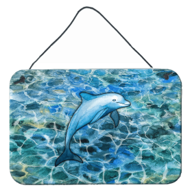 Dolphin Wall or Door Hanging Prints (Color: BB5356DS812, size: 8 x 12)