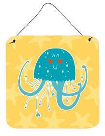 Jellyfish Wall or Door Hanging Prints (Color: BB6767DS66, size: 6 x 6)