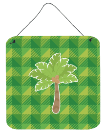 Palm Tree Wall or Door Hanging Prints (Color: BB7027DS66, size: 6 x 6)