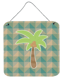 Palm Tree Wall or Door Hanging Prints (Color: BB7028DS66, size: 6 x 6)