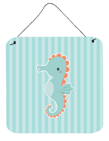 Seahorse Wall or Door Hanging Prints (Color: BB7124DS66, size: 6 x 6)