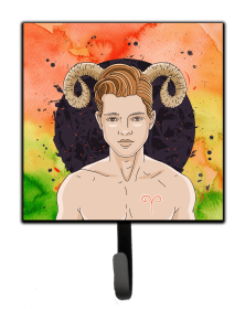 Zodiac Sign Leash or Key Holder (Color: Aries, size: 4.25 x 7)