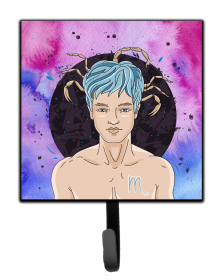 Zodiac Sign Leash or Key Holder (Color: Scorpio, size: 4.25 x 7)