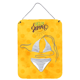 Swimsuit Polkadot Wall or Door Hanging Prints (Color: yellow, size: 12 x 16)