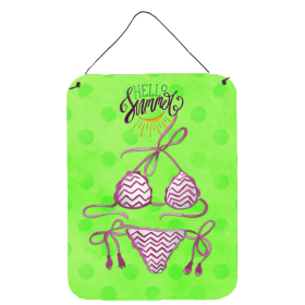 Swimsuit Polkadot Wall or Door Hanging Prints (Color: Green Polkadot, size: 12 x 16)
