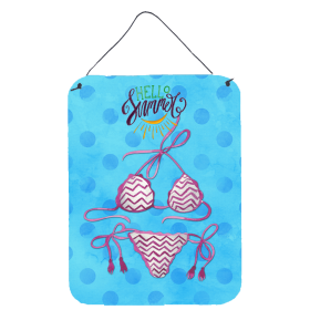 Swimsuit Polkadot Wall or Door Hanging Prints (Color: Blue Polkadot, size: 12 x 16)