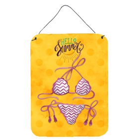 Swimsuit Polkadot Wall or Door Hanging Prints (Color: Yellow Polkadot, size: 12 x 16)