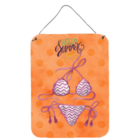 Swimsuit Polkadot Wall or Door Hanging Prints (Color: Orange Polkadot, size: 12 x 16)
