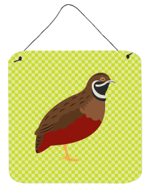 Quail - Chinese Painted or King Quail Wall or Door Hanging Prints (Color: Quail - Chinese Painted or King Quail, size: 6 x 6)