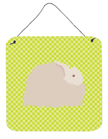 Rabbits - Fluffy Angora Rabbit  Wall or Door Hanging Prints (Color: Rabbits - Fluffy Angora Rabbit, size: 6 x 6)