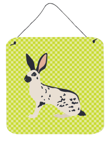Rabbits - English Spot Rabbit Wall or Door Hanging Prints (Color: Rabbits - English Spot Rabbit, size: 6 x 6)