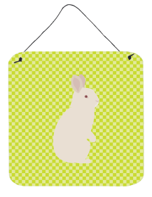 Rabbits - New Zealand White Rabbit Wall or Door Hanging Prints (Color: Rabbits - New Zealand White Rabbit, size: 6 x 6)