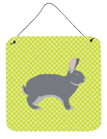 Rabbits - Giant Chinchilla Rabbit  Wall or Door Hanging Prints (Color: Rabbits - Giant Chinchilla Rabbit, size: 6 x 6)